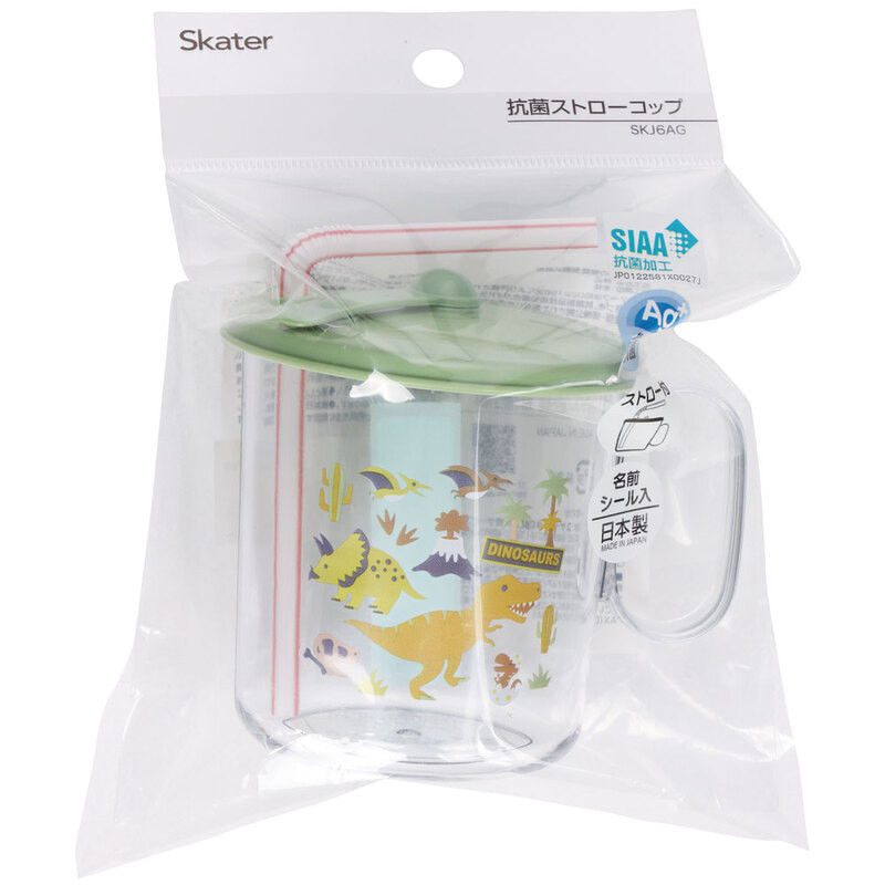 [발주상품 2~4 영업일 후 발송예정] 스케이터 DINOSAURS 캐릭터 항균 빨대컵 250ml SKJ6AG - 주방·식기 - 하카타몰