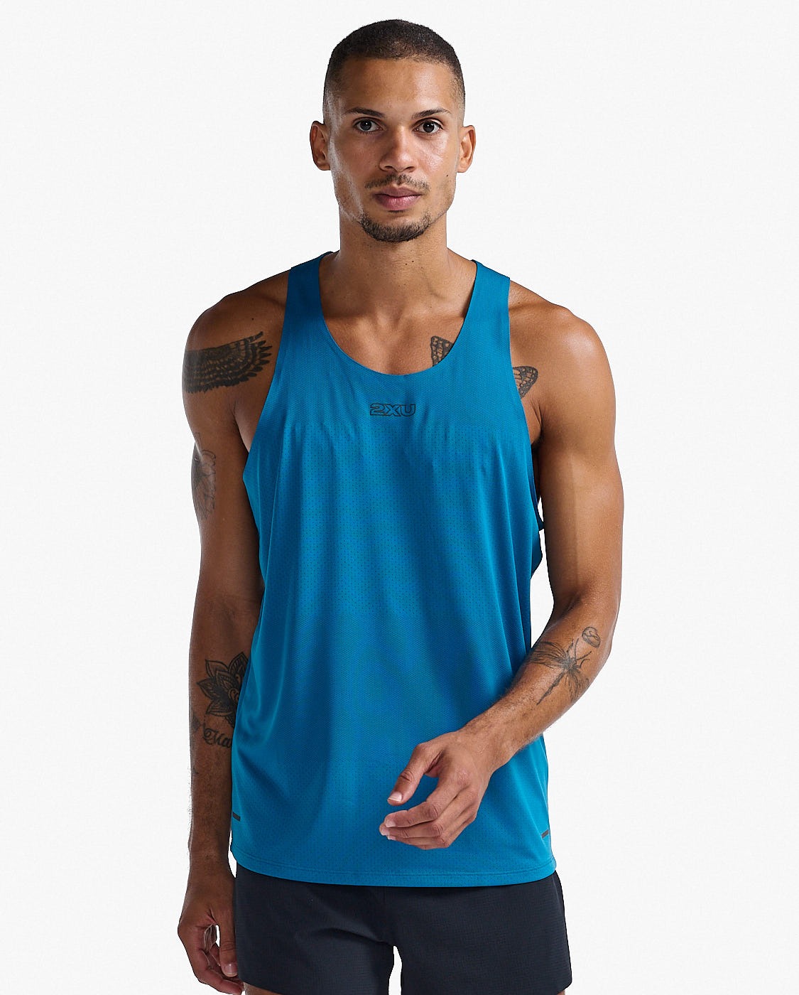 2XU 남자 싱글렛 마라톤 런닝 민소매 티셔츠 라이트스피드테크 MR7151A_SPT-BRF - 상세 이미지 3