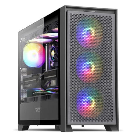 DARKFLASH DRX90 MESH RGB 강화유리 블랙 (미들타워)