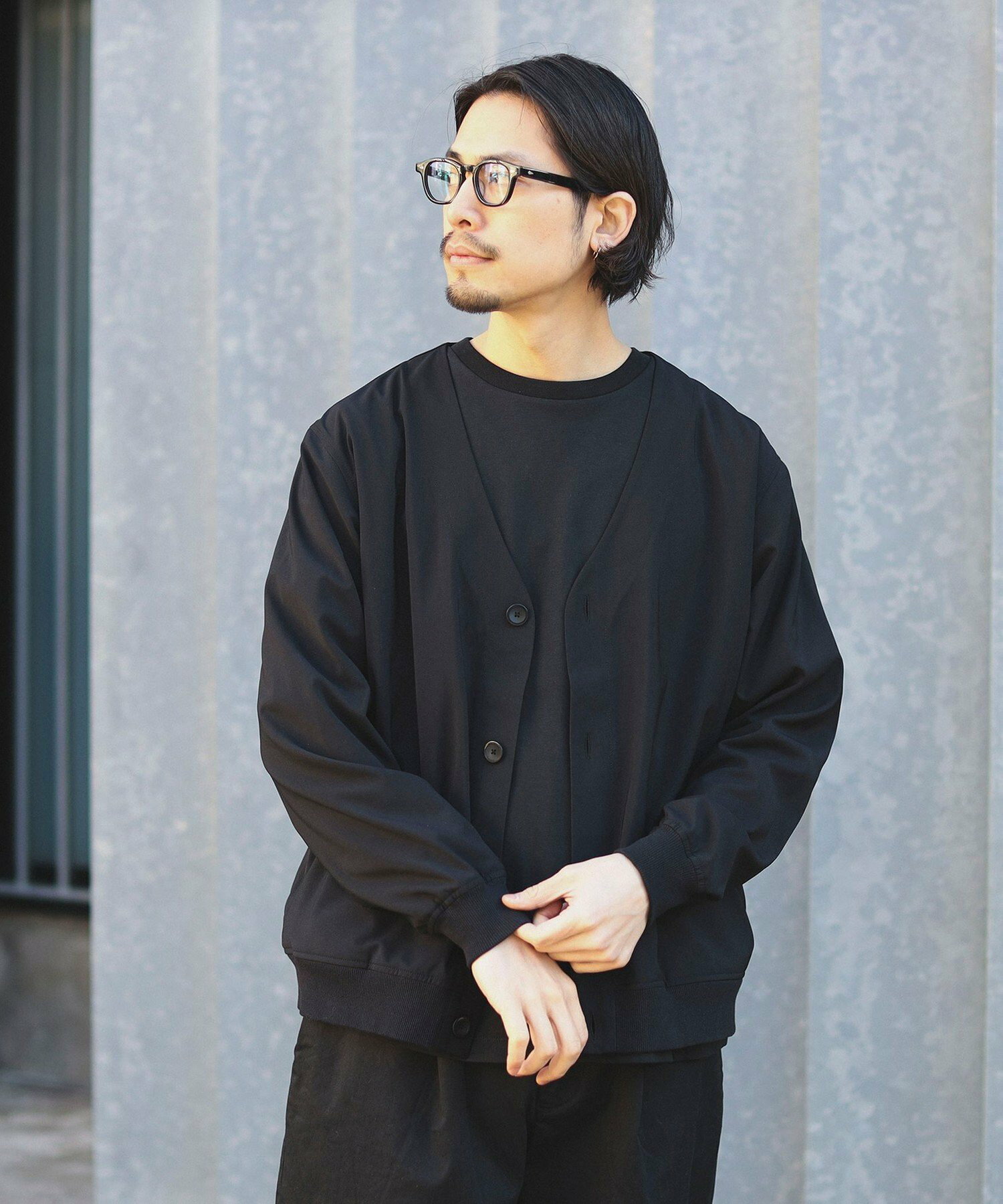 빔즈 BMING by BEAMS 트로피컬 폴리에스터 남성 봄 가디건 자켓 - 상세 이미지 2