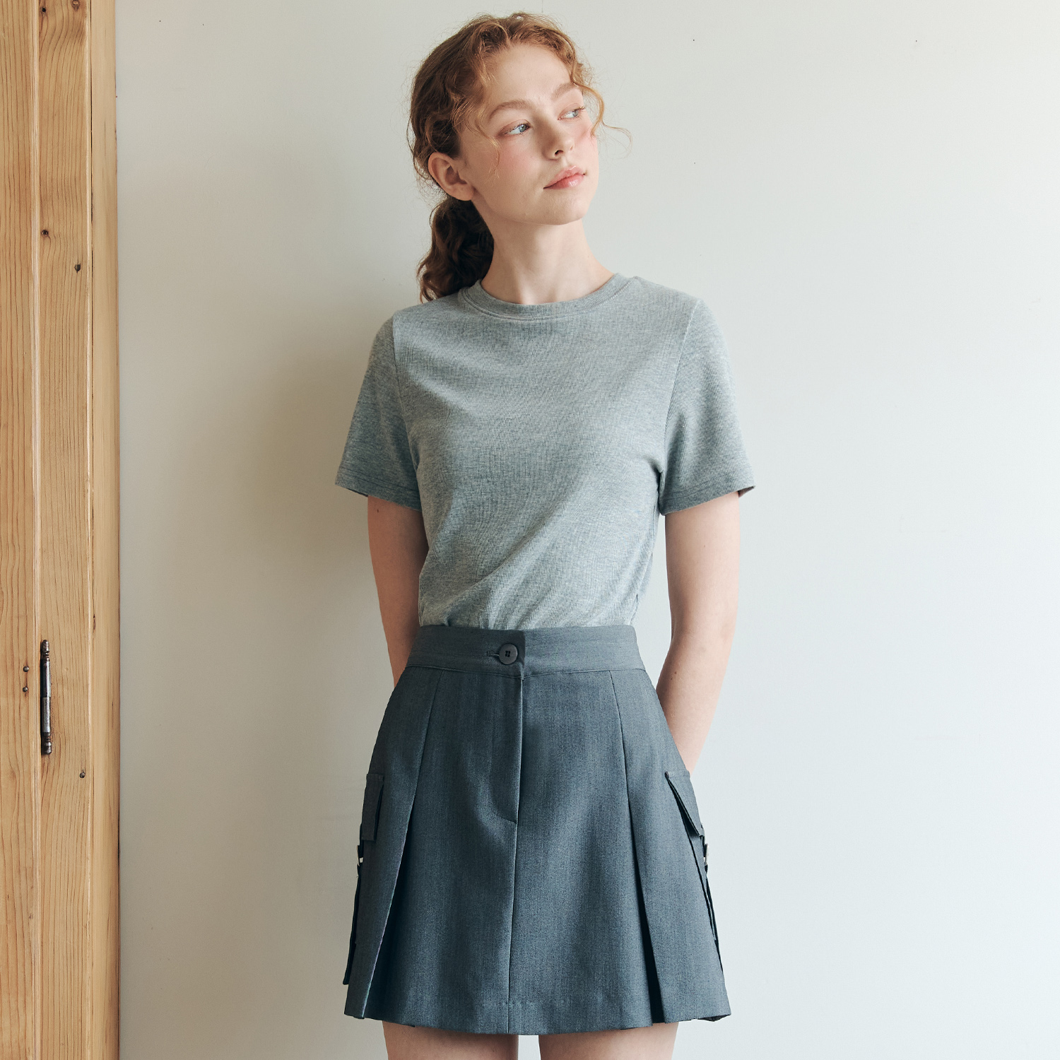 [제로스트릿][3컬러] 베이직 반팔 티셔츠 BASIC SHORT SLEEVE T-SHIRT - 상세 이미지 4