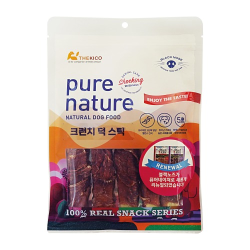 퓨어네이쳐 크런치 덕 스틱 강아지 개껌 175g 유통기한26년11월20일 - 상품 이미지
