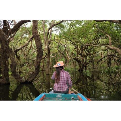 캄보디아 시엠립 톤레삽 호수(TONLE SAP LAKE) 어촌 마을 및 침수된 숲 - 상품 이미지