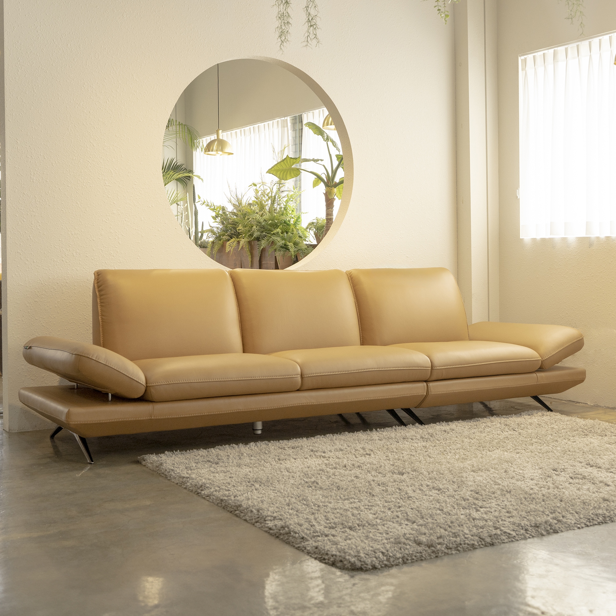 코인 전체 천연면피 통가죽 풀그레인 소프트터치 슈렁큰 폭 좁은 거실 소파 4인용 쇼파