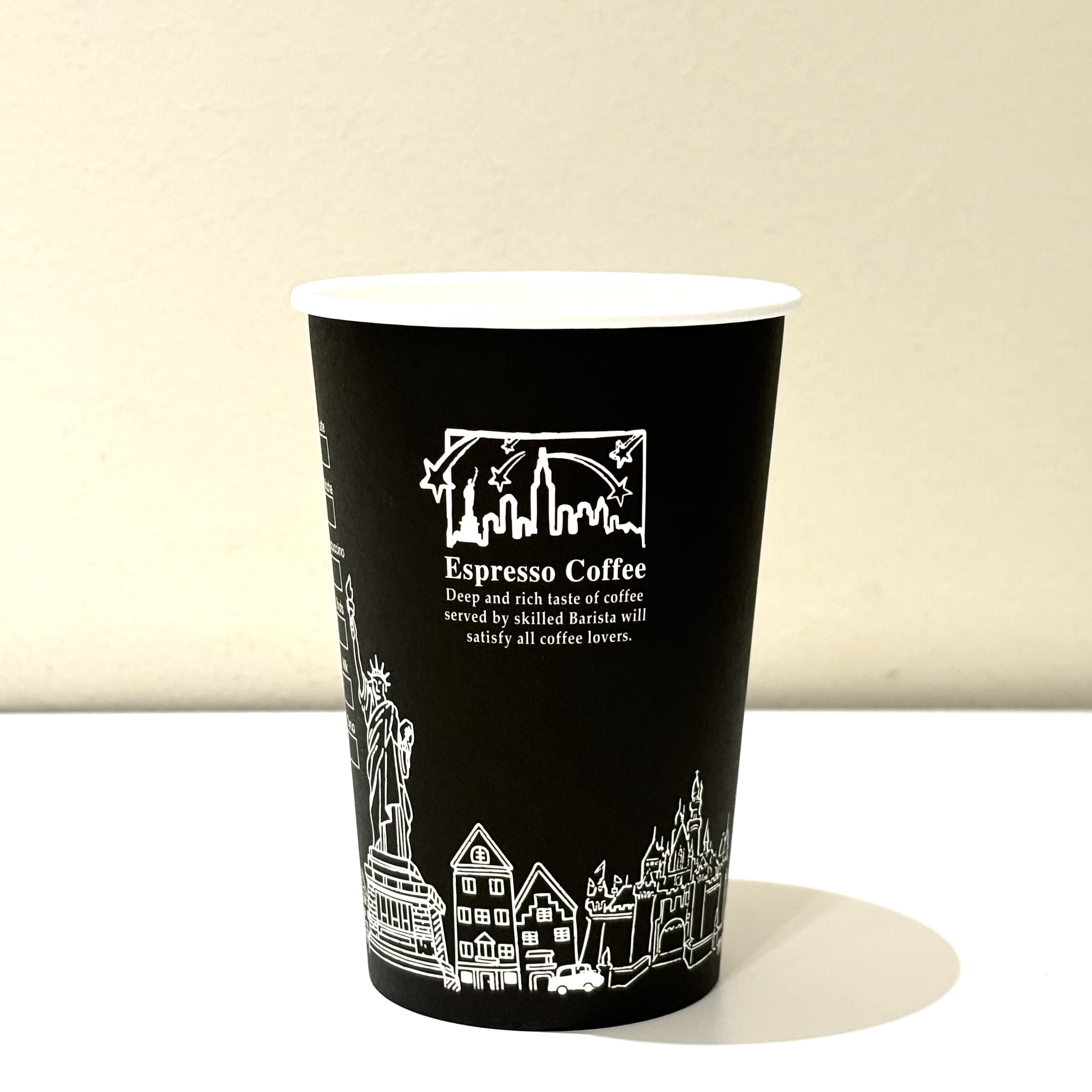 일회용 카페종이컵 테이크아웃컵 13 블랙뉴욕 50개 휴게소 탕비실 피크닉