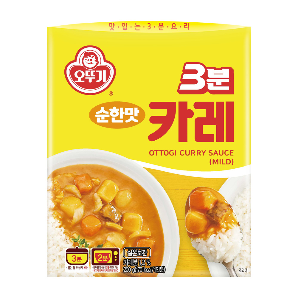 오뚜기 3분 카레 순한맛 200g - 상품 이미지