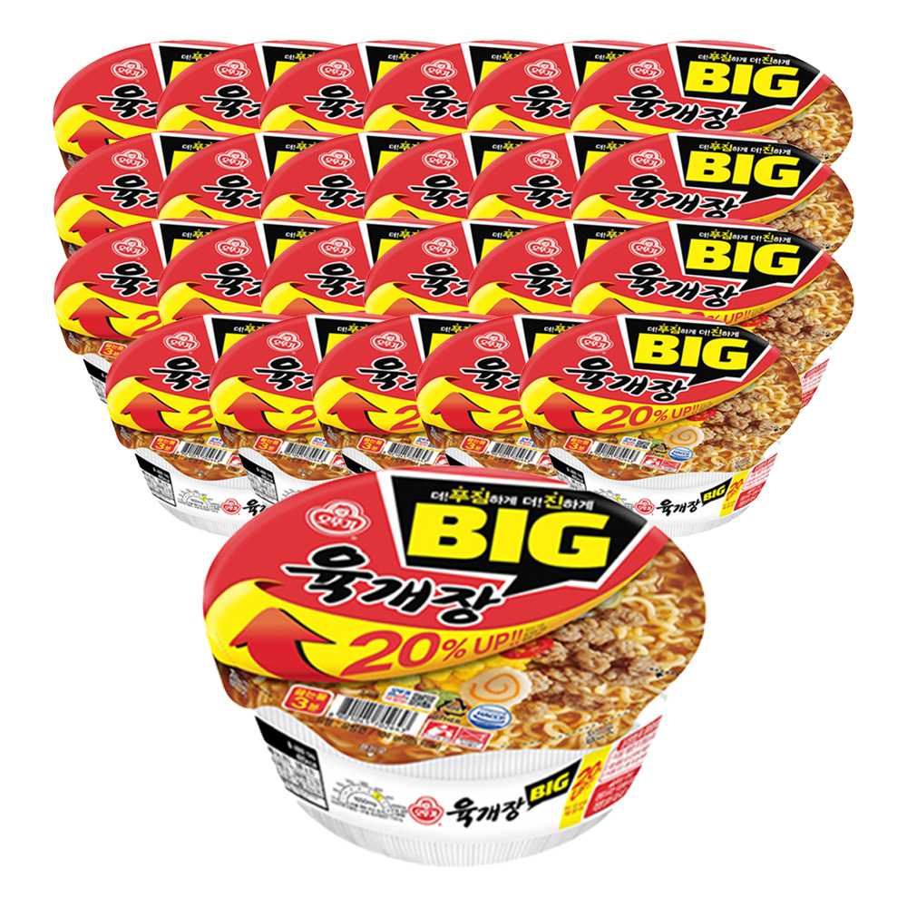 오뚜기 육개장 컵라면 104g, 24개