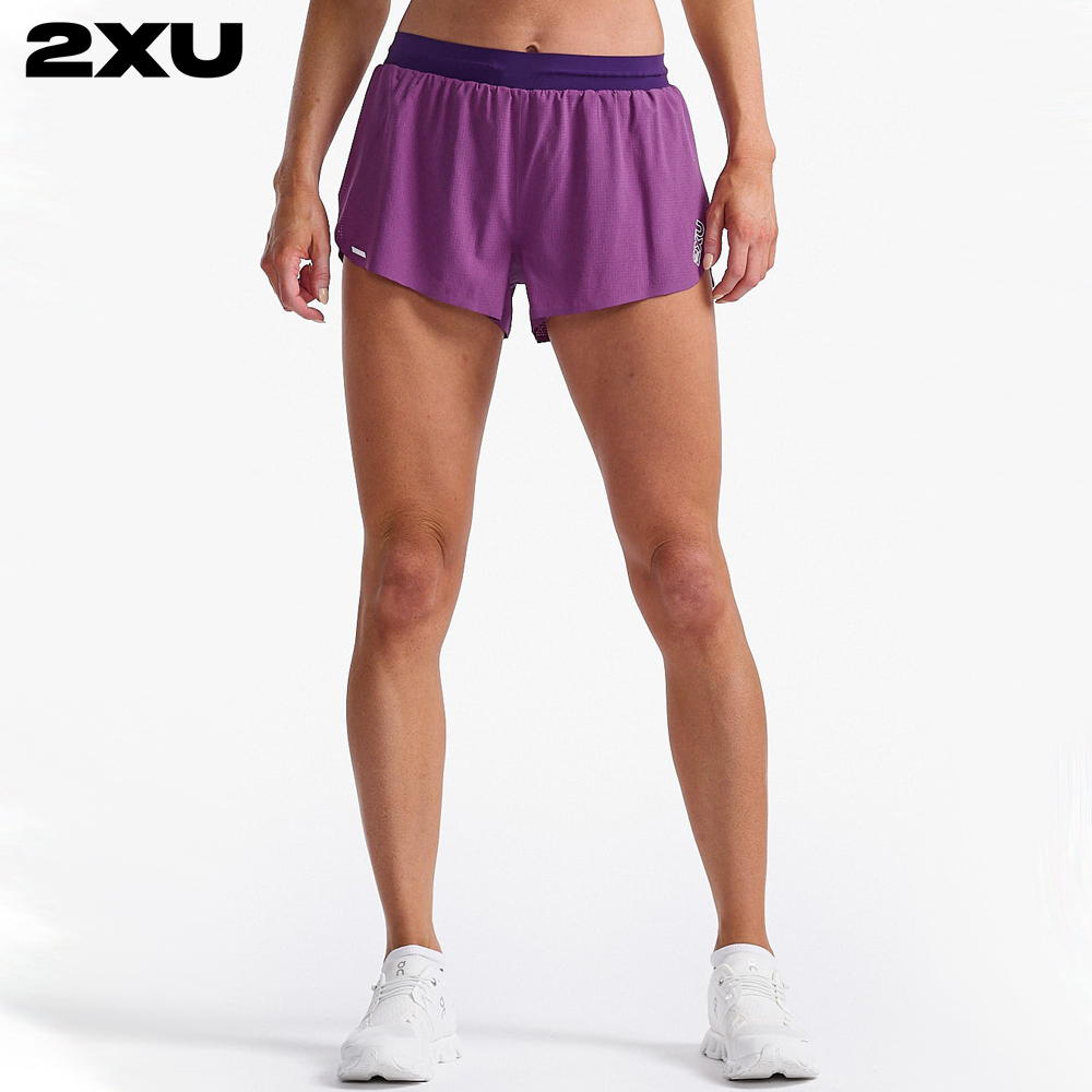 2XU 여자 마라톤 런닝 운동 반바지 라이트스피드 3인치 쇼츠 WR6956B_WOO-WRF - 상품 이미지