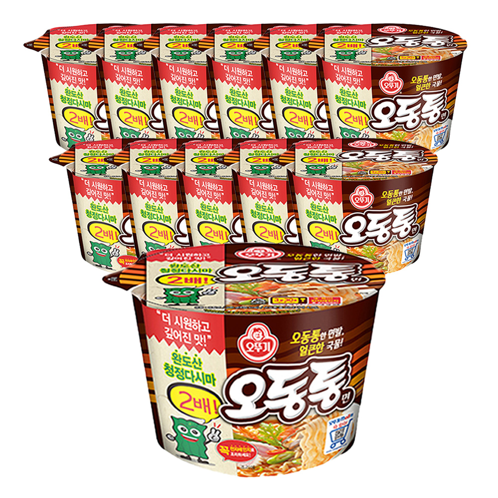오뚜기 오동통면 큰컵라면 100g, 12개