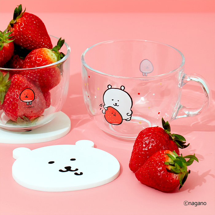 담곰이 시리얼 볼 코스터 세트 농담곰 씨리얼 딸기 요거트 그릇 식기 캐릭터 굿즈 - 상품 이미지