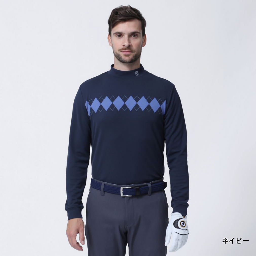 풋조이 FOOTJOY 남자 골프웨어 아가일 가벼운 긴팔 티셔츠 FJ-F23-S08 - 상세 이미지 2