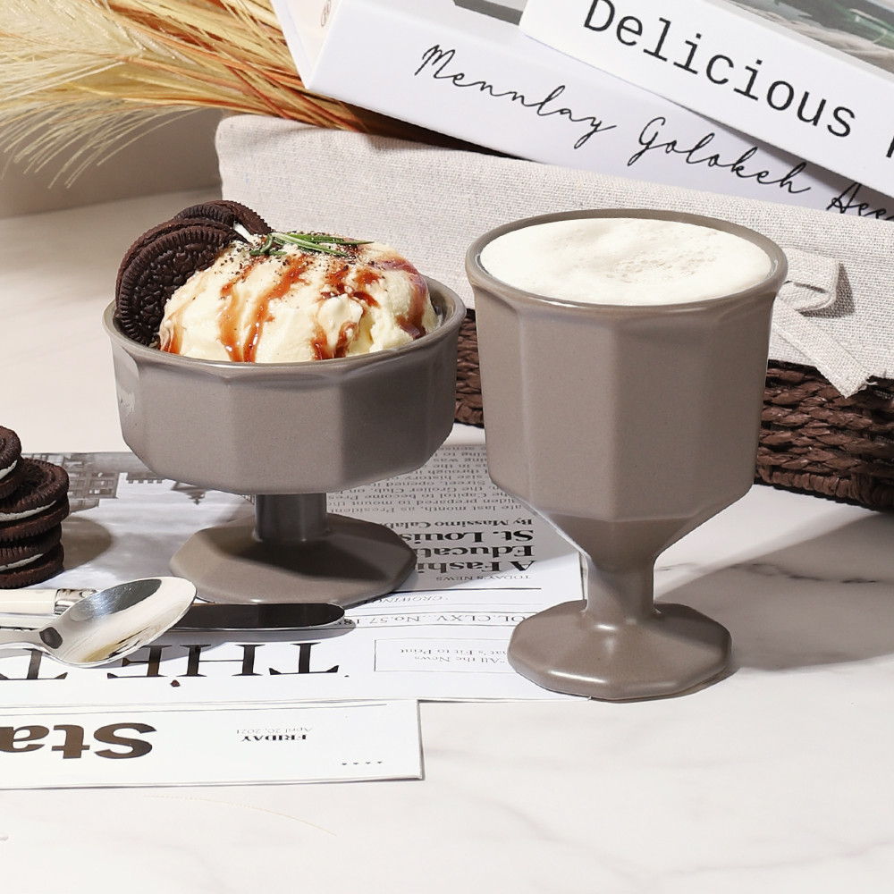 오드 도자기 세라믹 고블렛잔 와인잔 230ml - 상품 이미지