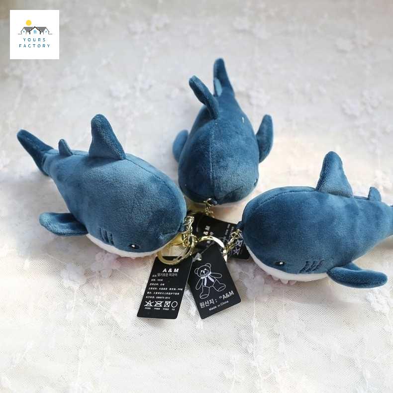 상어 선물 백팩 인형 시뮬레이션 키링 돌고래 부드러운 체인 가방 열쇠고리 고래 펜던트 키 - 상품 이미지
