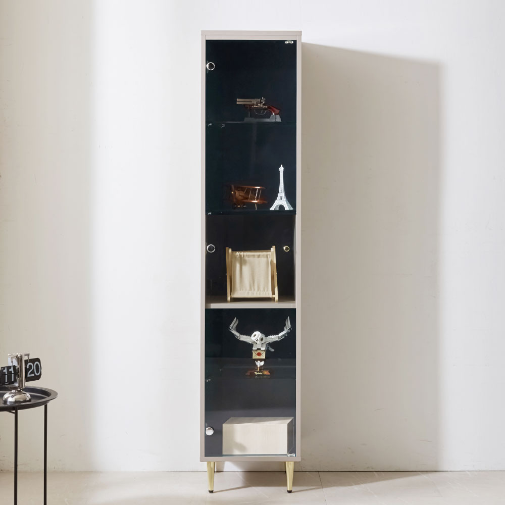 메이든 1800 유리도어 슬림 장식장