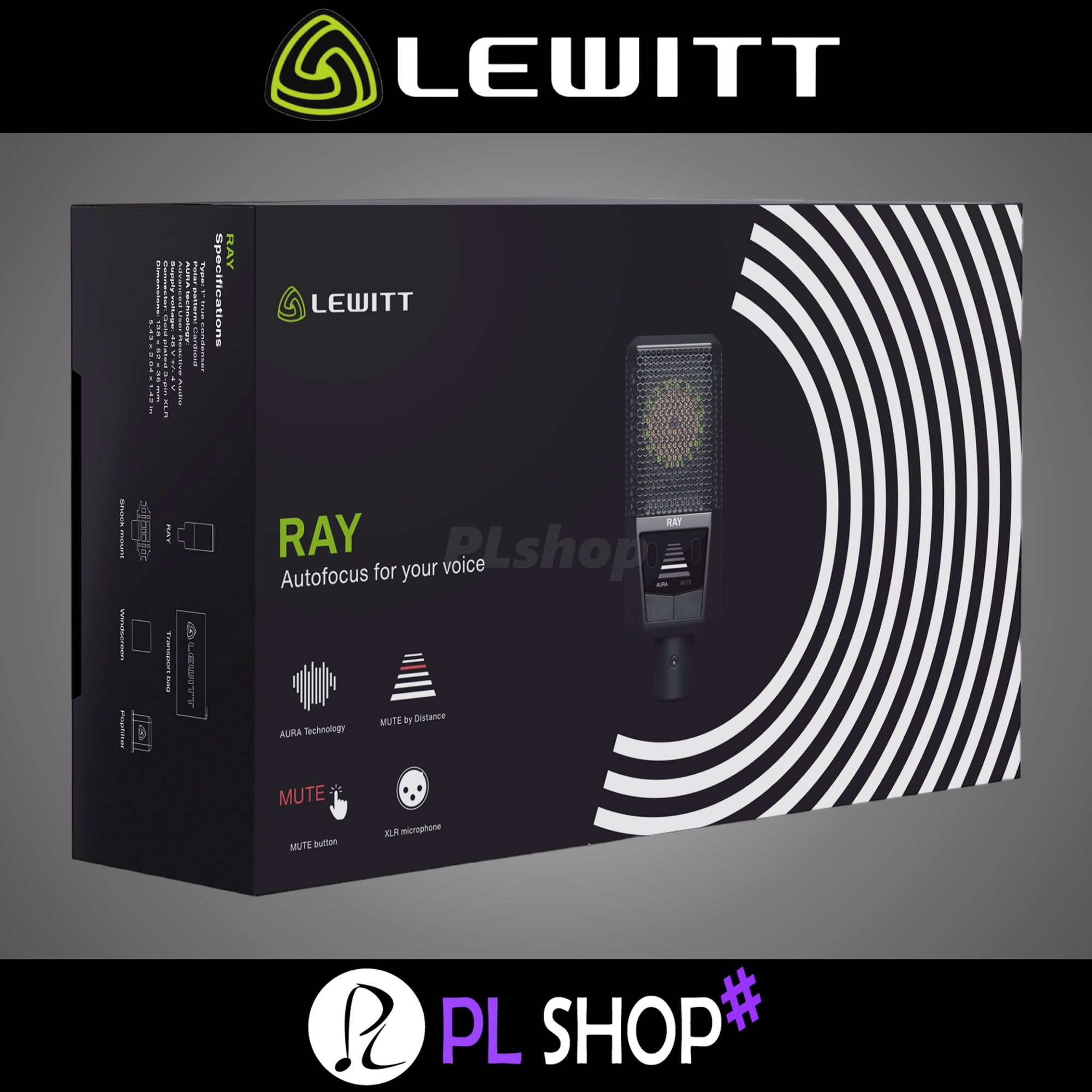 LEWITT RAY 르윗 레이 오토포커스 콘덴서 마이크 녹음용 방송용 이미지 8