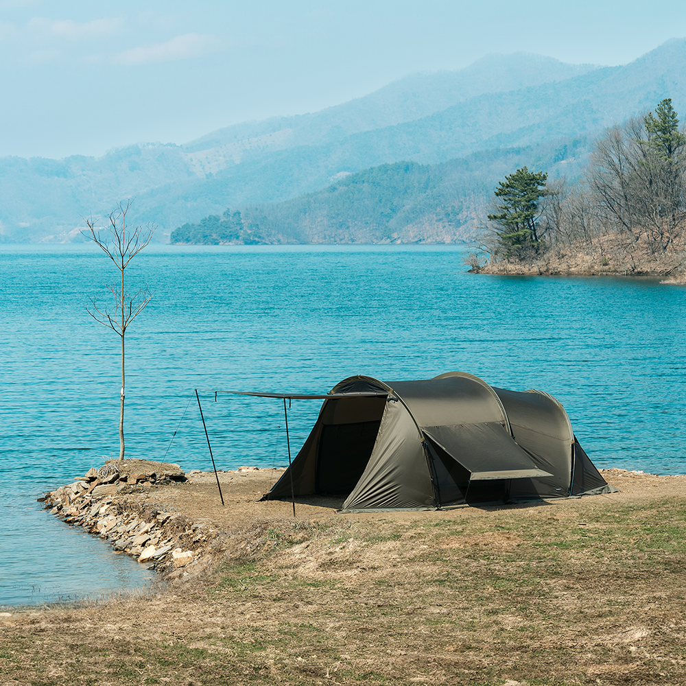 디얼스 이너코어 텐트 DAC 폴 캠핑 터널형 경량 4인용 터널