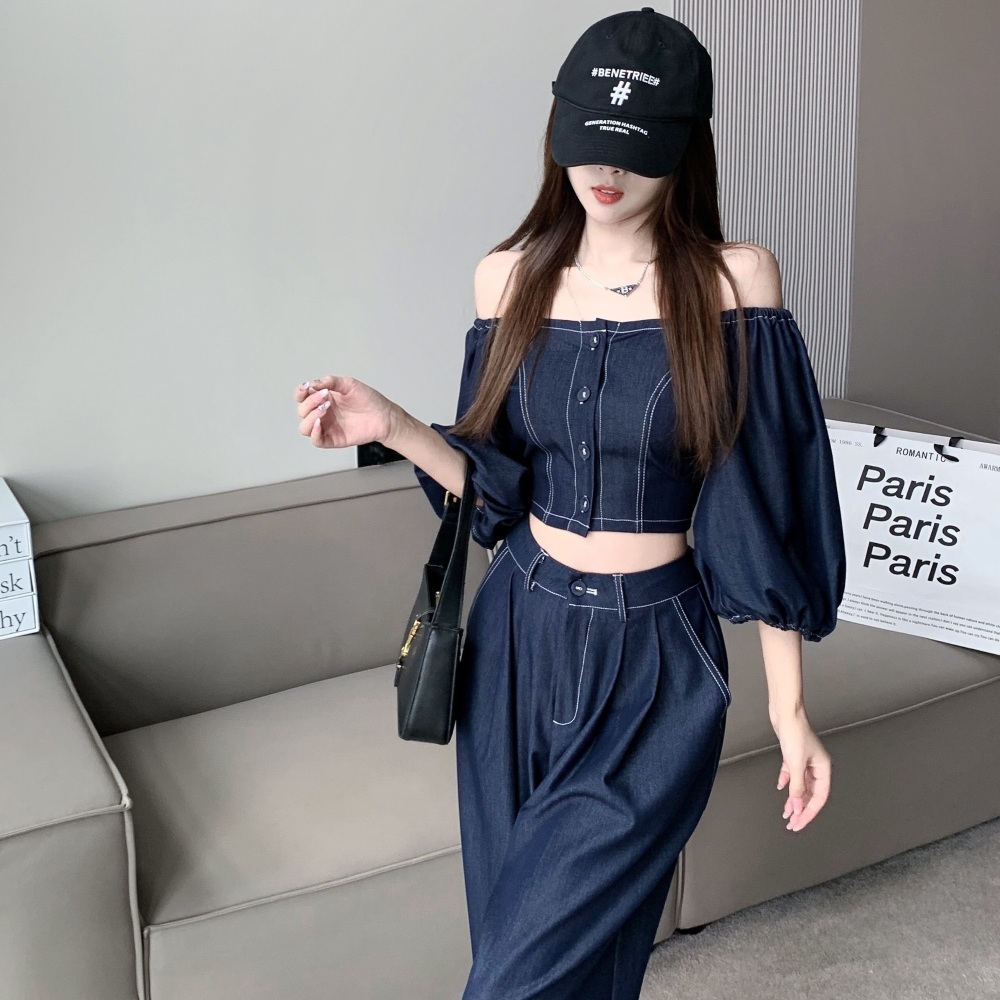 미녀와 순정남 임수향 박도라 데님 투피스 하이앤드 패셔너블 - 상품 이미지