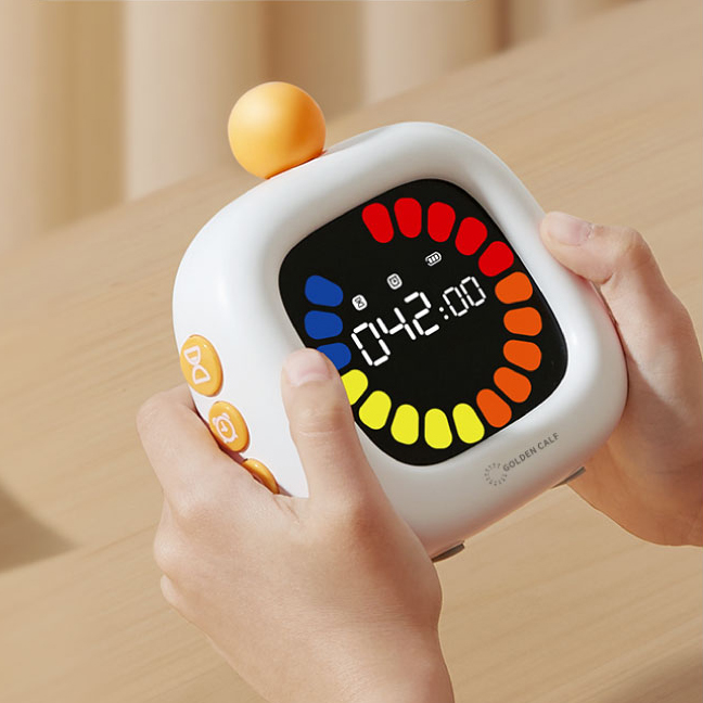 뽀모도로 타이머 컬러스크린 구글타이머 무소음 디지털 타임타이머