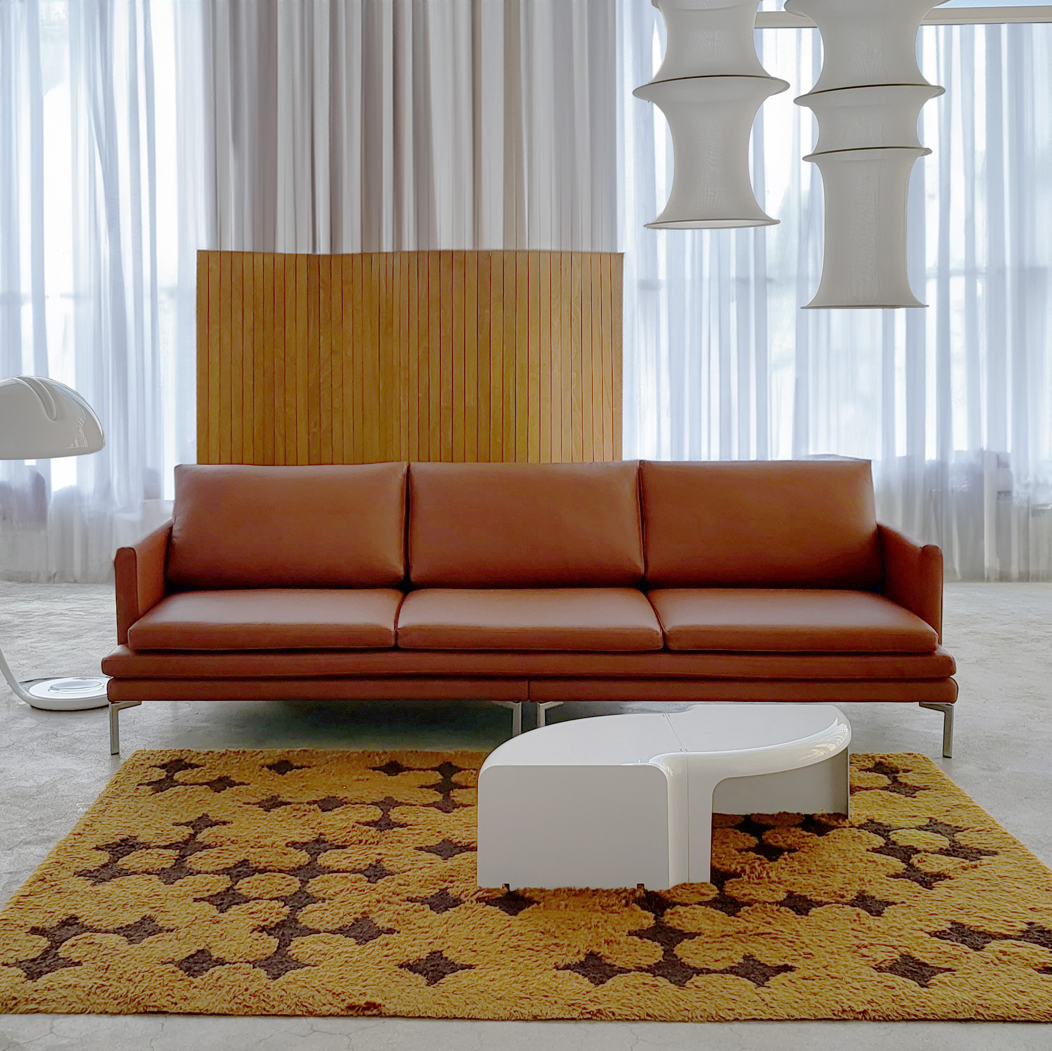 리치 전체 천연가죽 소파 풀그레인 소프트터치 스트론 슈렁큰 올가죽 4인용 쇼파