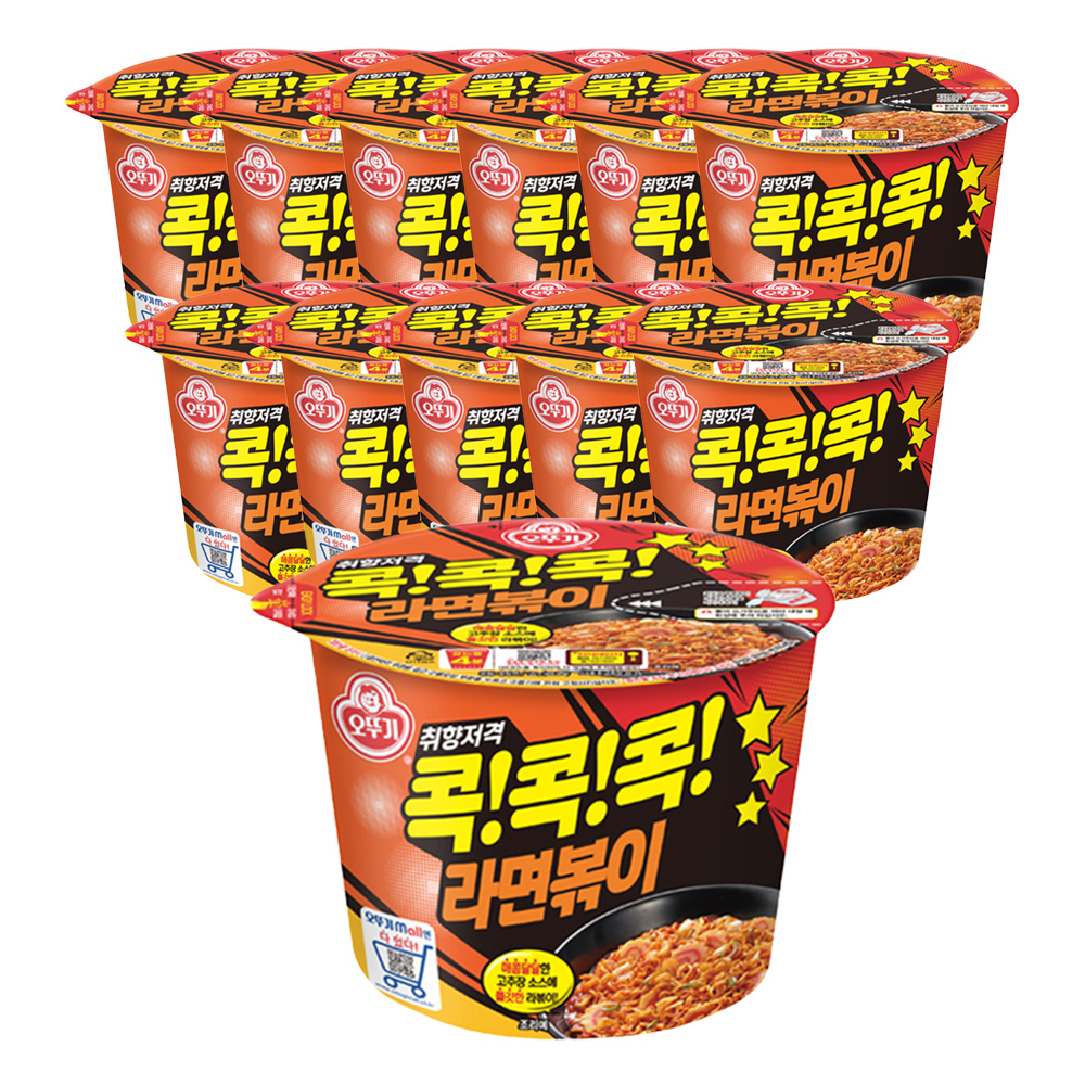 오뚜기 콕콕콕 라면볶이 큰컵라면 120g, 12개