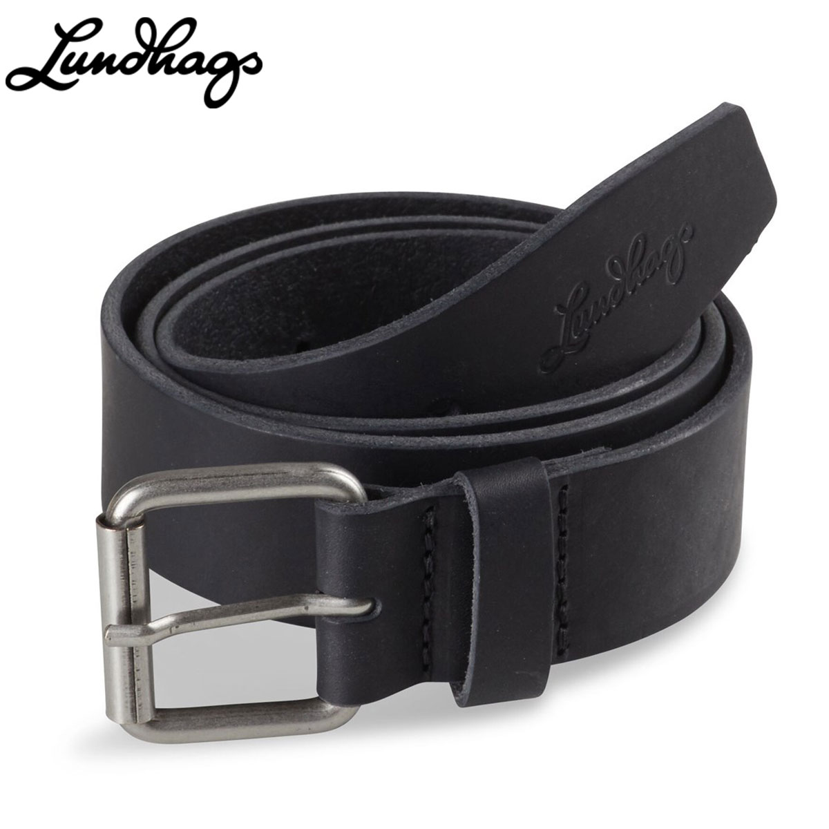 Lundhags 룬닥스 가죽 캐주얼 남성 벨트 Venture Belt 40mm 블랙 브라운 - 상품 이미지