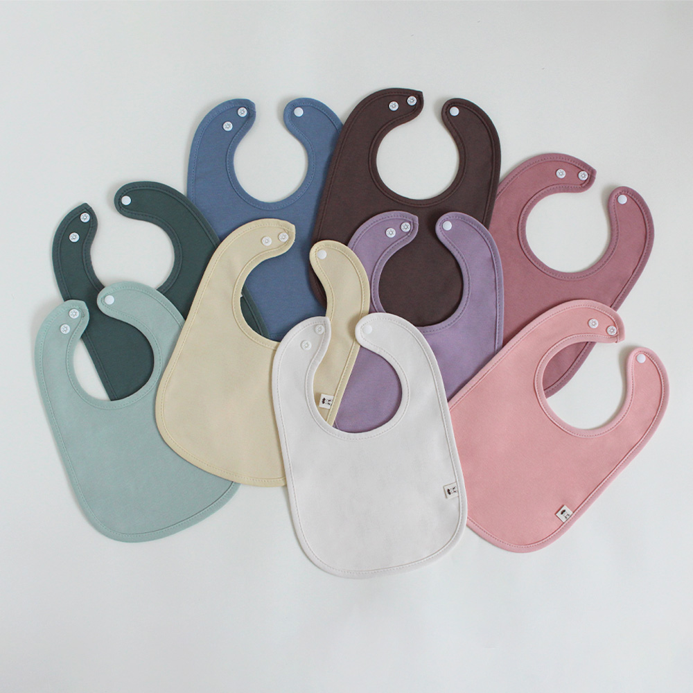 바니블라썸 유아스카프빕 아기턱받이 이유식용품 턱받이 침받이 그레이베이지체크