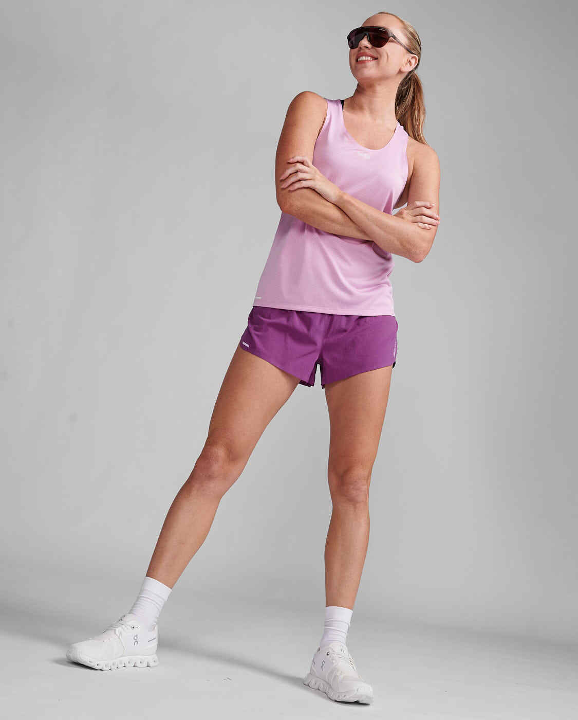 2XU 여자 싱글렛 마라톤 런닝 민소매 나시 티셔츠 라이트 스피드 테크 WR7153A_PTP-WRF - 상세 이미지 3