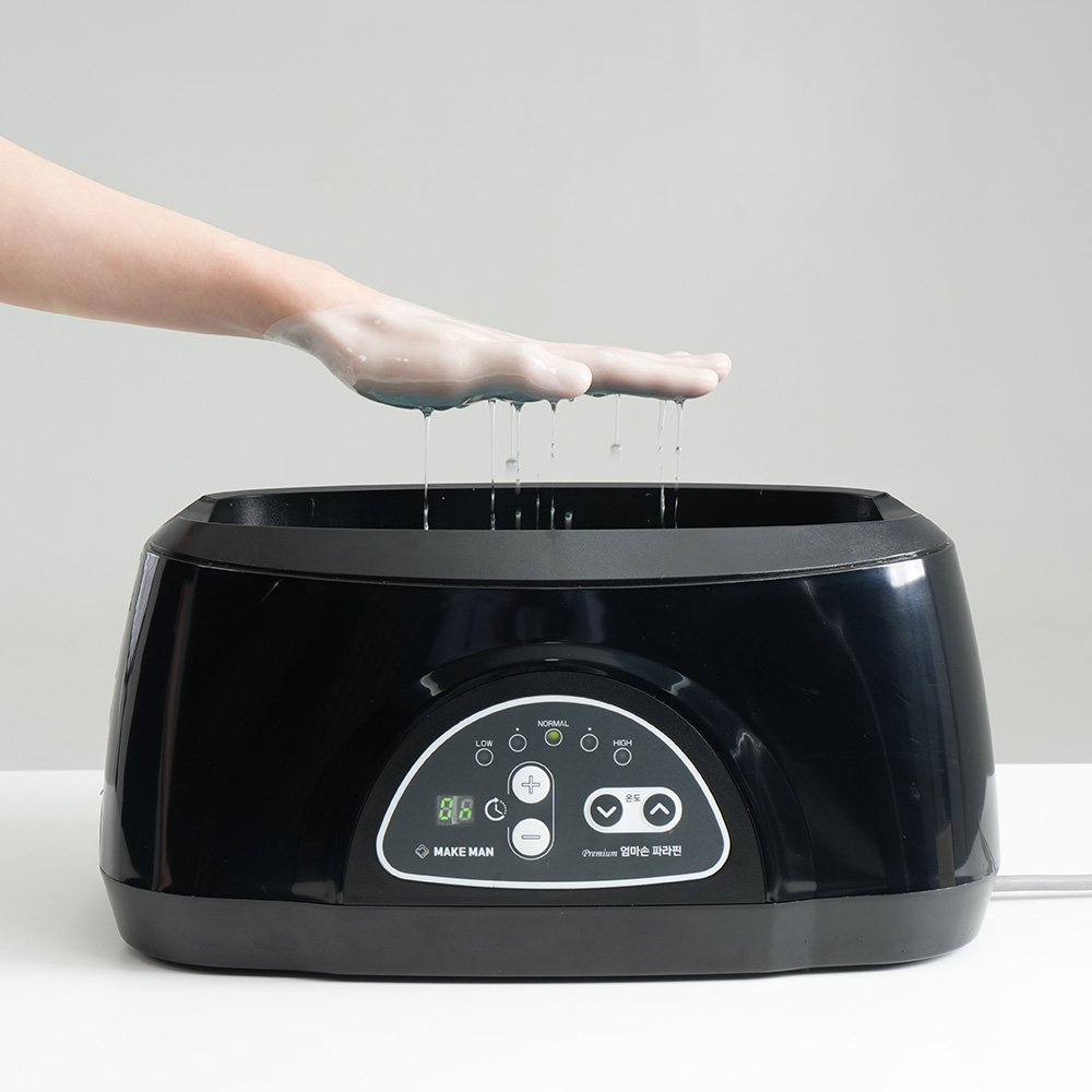 프리미엄 엄마손 파라핀 베스 + 멘톨왁스 1box(6개) 가정용 손가락 손목 테라피 기계