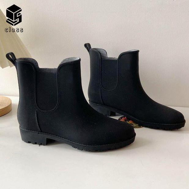 여성 장화 첼시 레인부츠 (성인 여름 예쁜 비 미끄럼방지 방수)