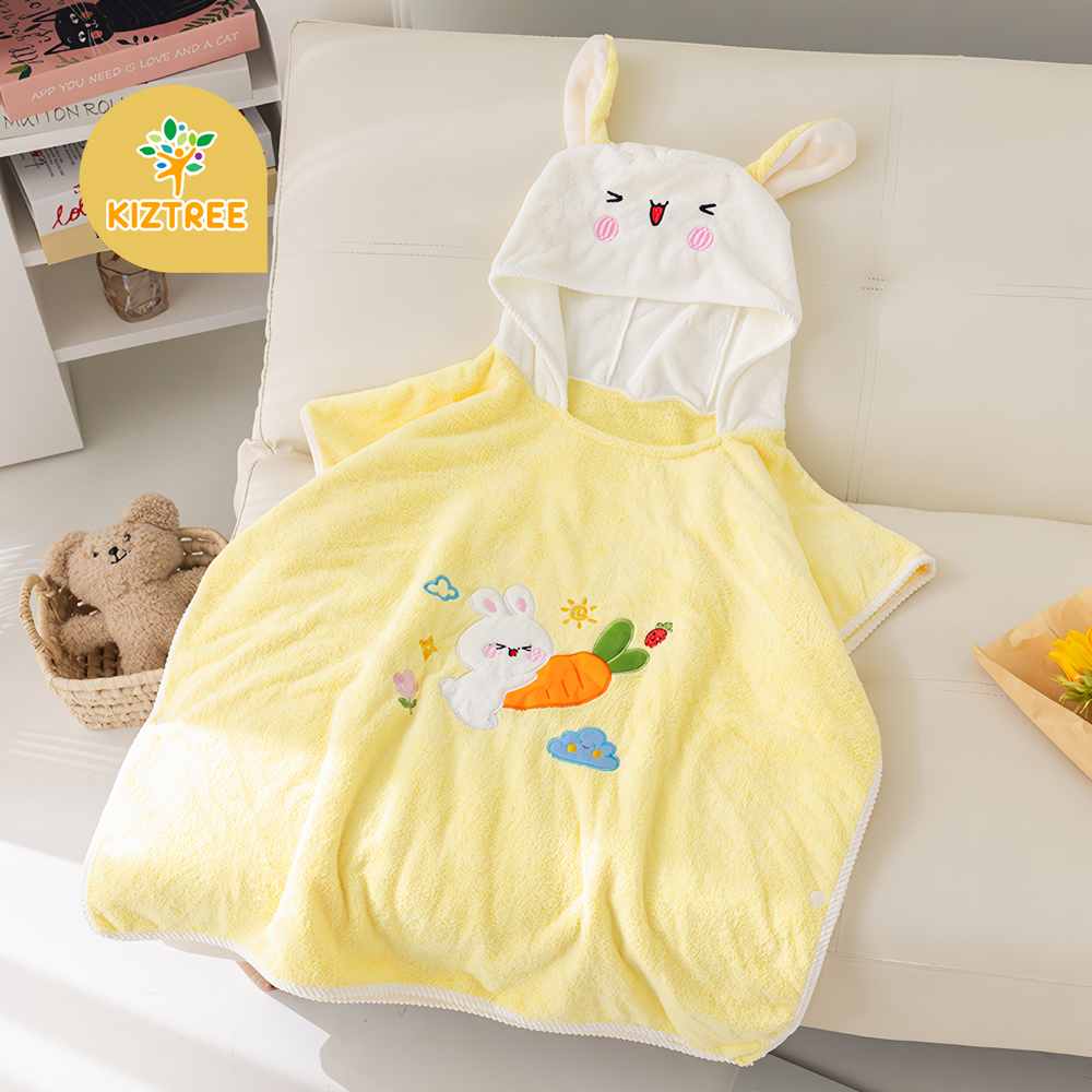 유아 아동 어린이 아이 초등 학생 비치 물놀이 타올 판초 목욕 수건 가운 캐릭터