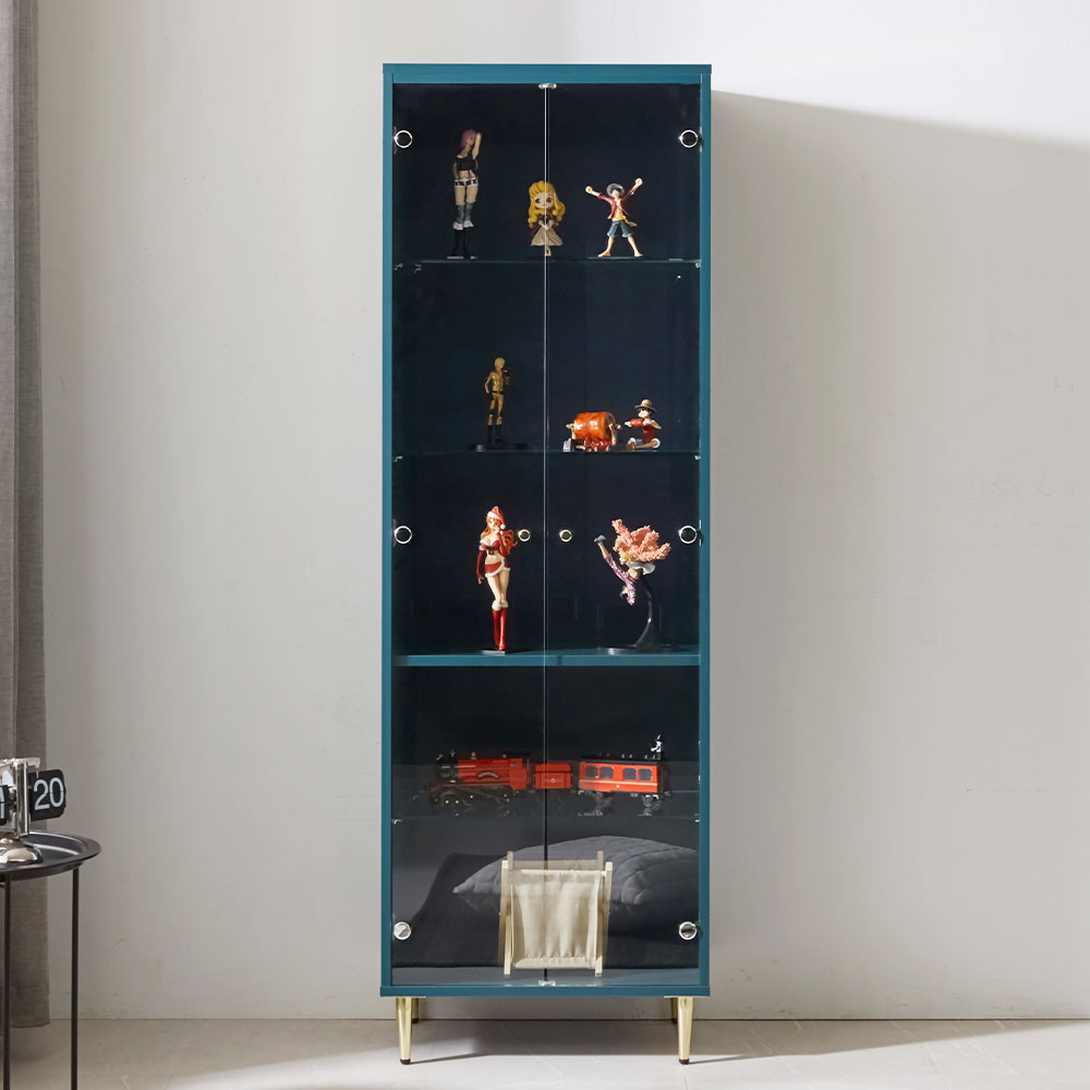 메이든 인테리어 장식장 유리 진열장 위스키 장식장 술 틈새 장식장