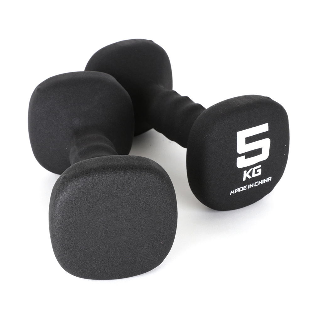 아나바 네오프렌 블랙 아령 5kg, 2개 : ANAVA