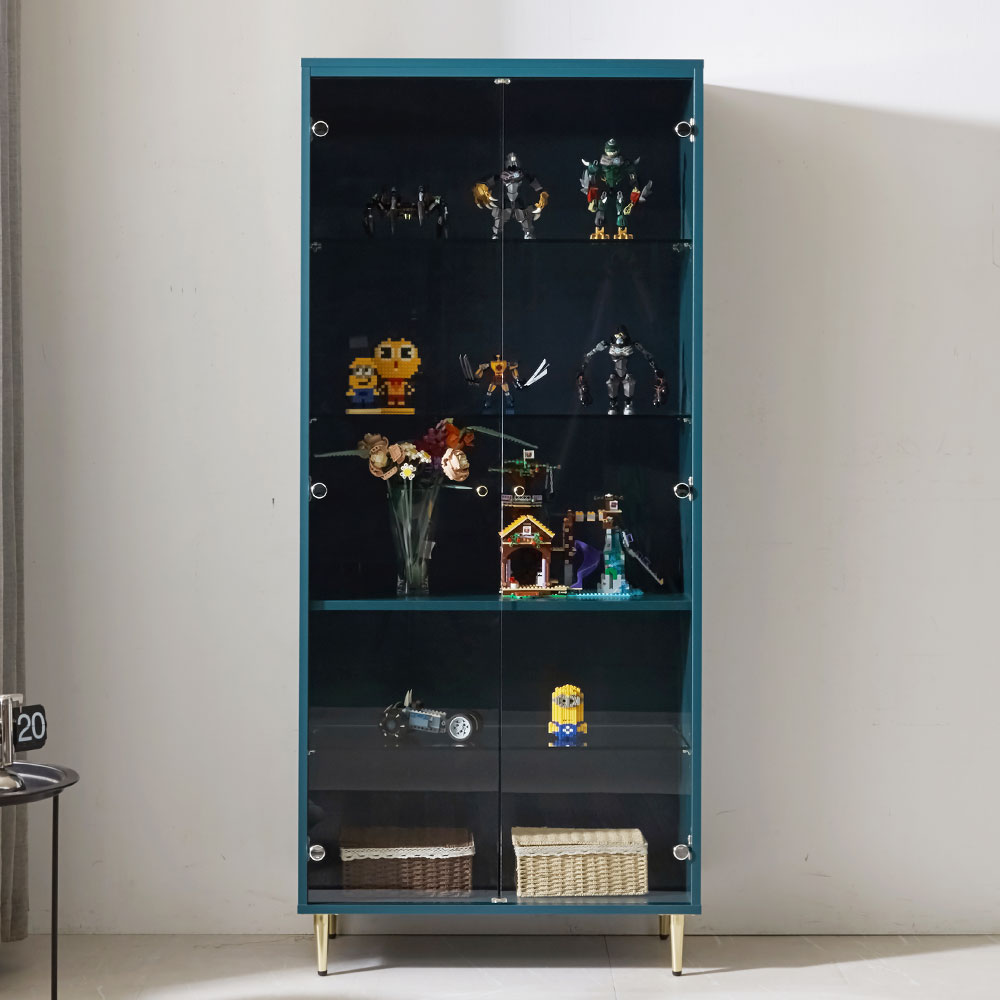 메이든 인테리어 장식장 유리 진열장 위스키 장식장 술 틈새 장식장