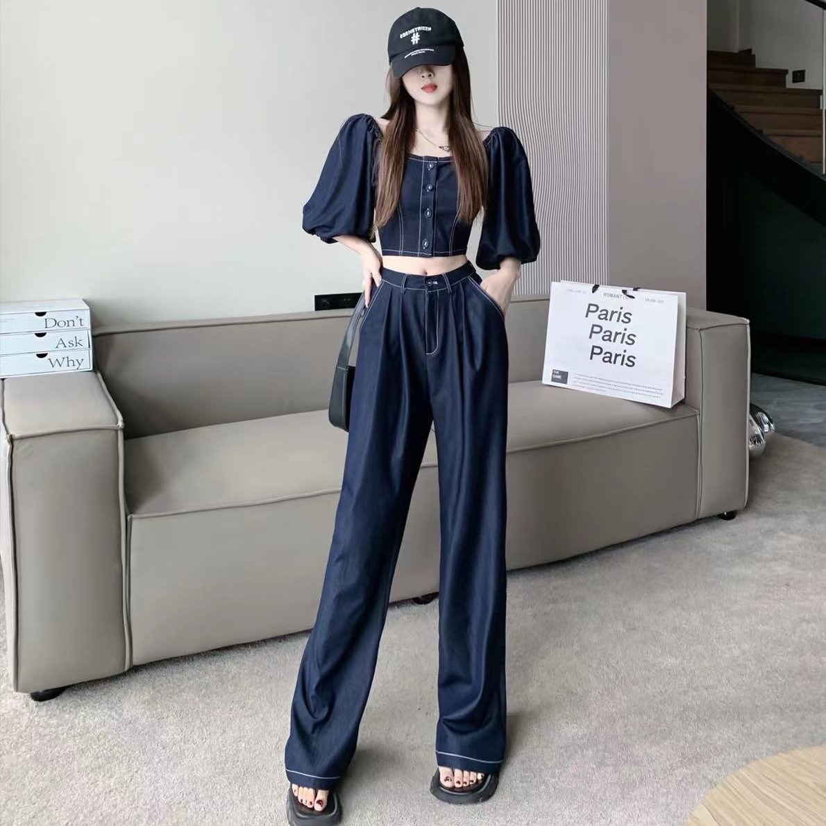 미녀와 순정남 임수향 박도라 데님 투피스 하이앤드 패셔너블 - 상세 이미지 3