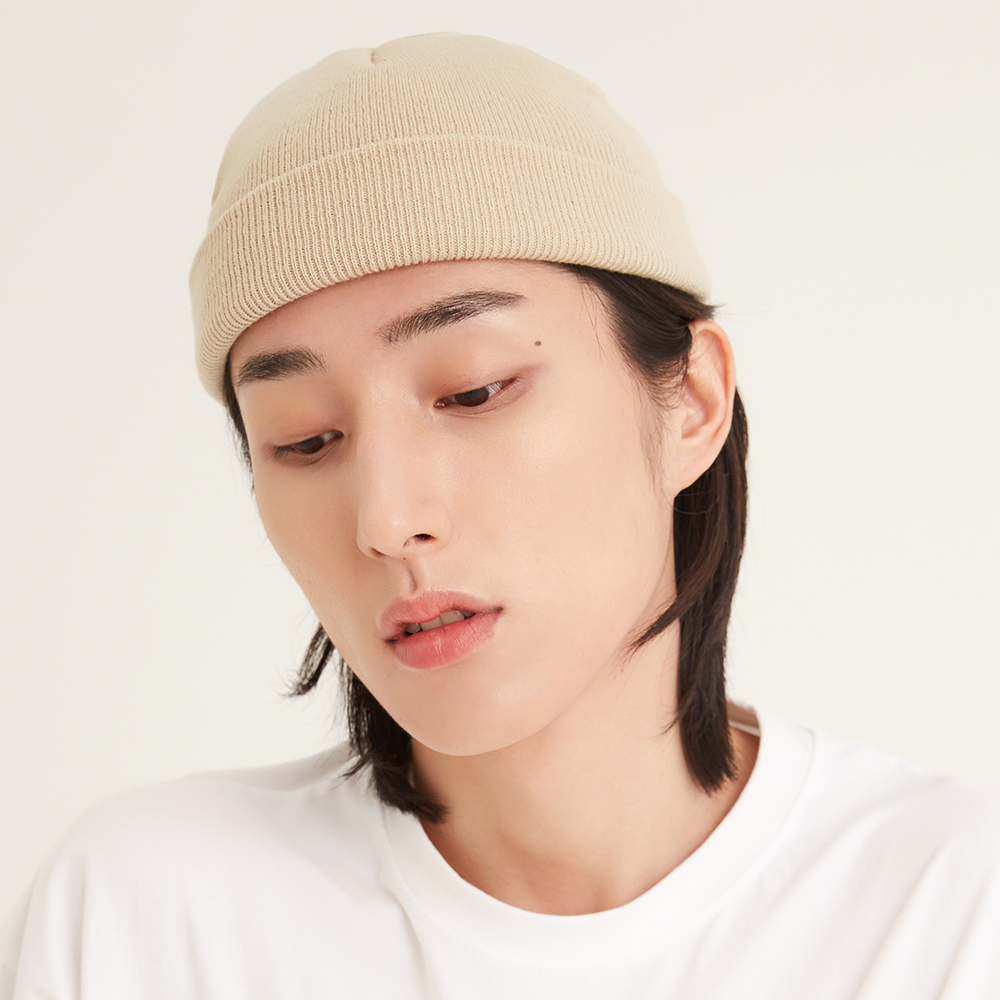 1+1 와치캡 숏비니 골지 니트 남자 골무 비니 모자 여름 이미지 6