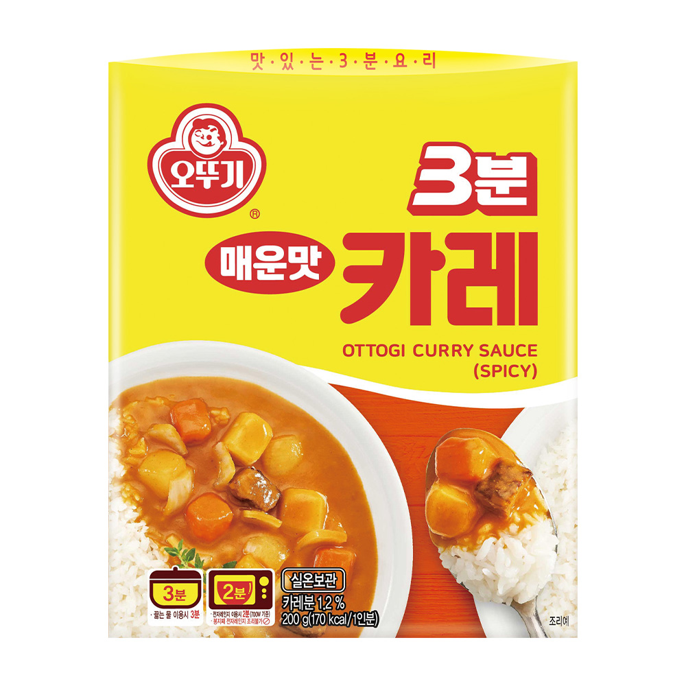 오뚜기 3분 카레 매운맛 200g - 상품 이미지