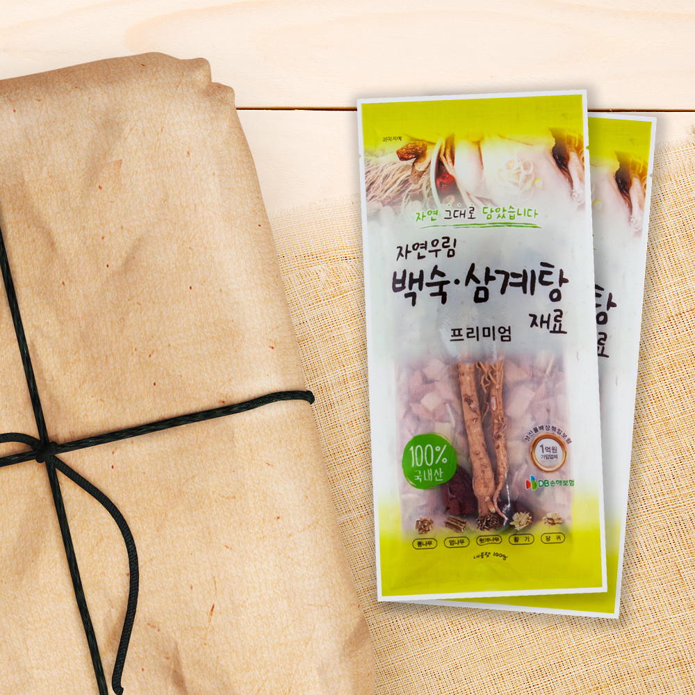 자연우림 백숙 삼계탕 재료 프리미엄 100g x 50개 1박스 : 태영식품