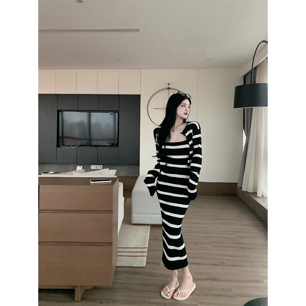나는 솔로 146회 송해나 가디건 원피스 섹시한 유니섹스 - 상세 이미지 4