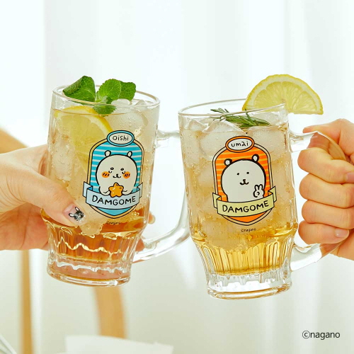 담곰이 하이볼 잔 2P 세트 농담곰 술잔 유리 컵 물컵 식기 캐릭터 굿즈 - 상세 이미지 2