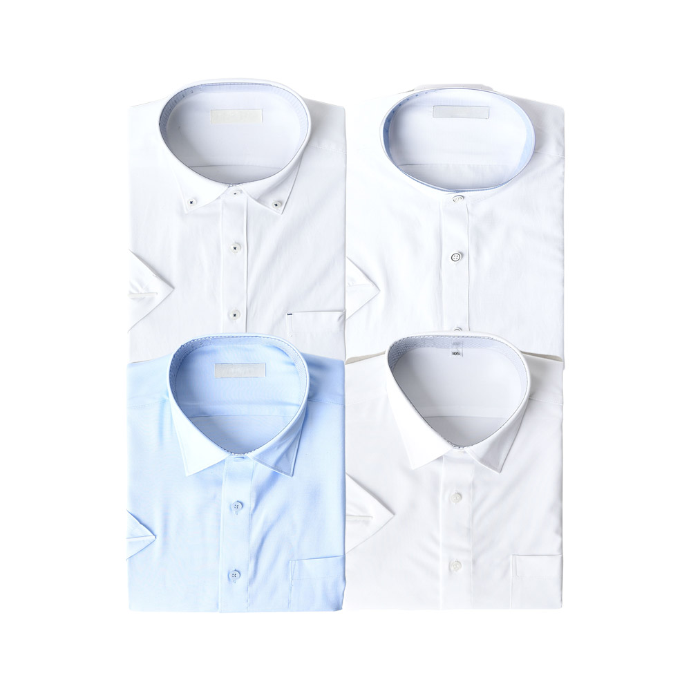 남자 여름 반팔 와이셔츠 남성 남방 일반핏 정장 무지 빅사이즈 드레스