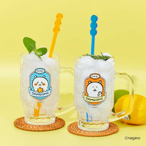 담곰이 하이볼 잔 2P 세트 농담곰 술잔 유리 컵 물컵 식기 캐릭터 굿즈 - 상세 이미지 4