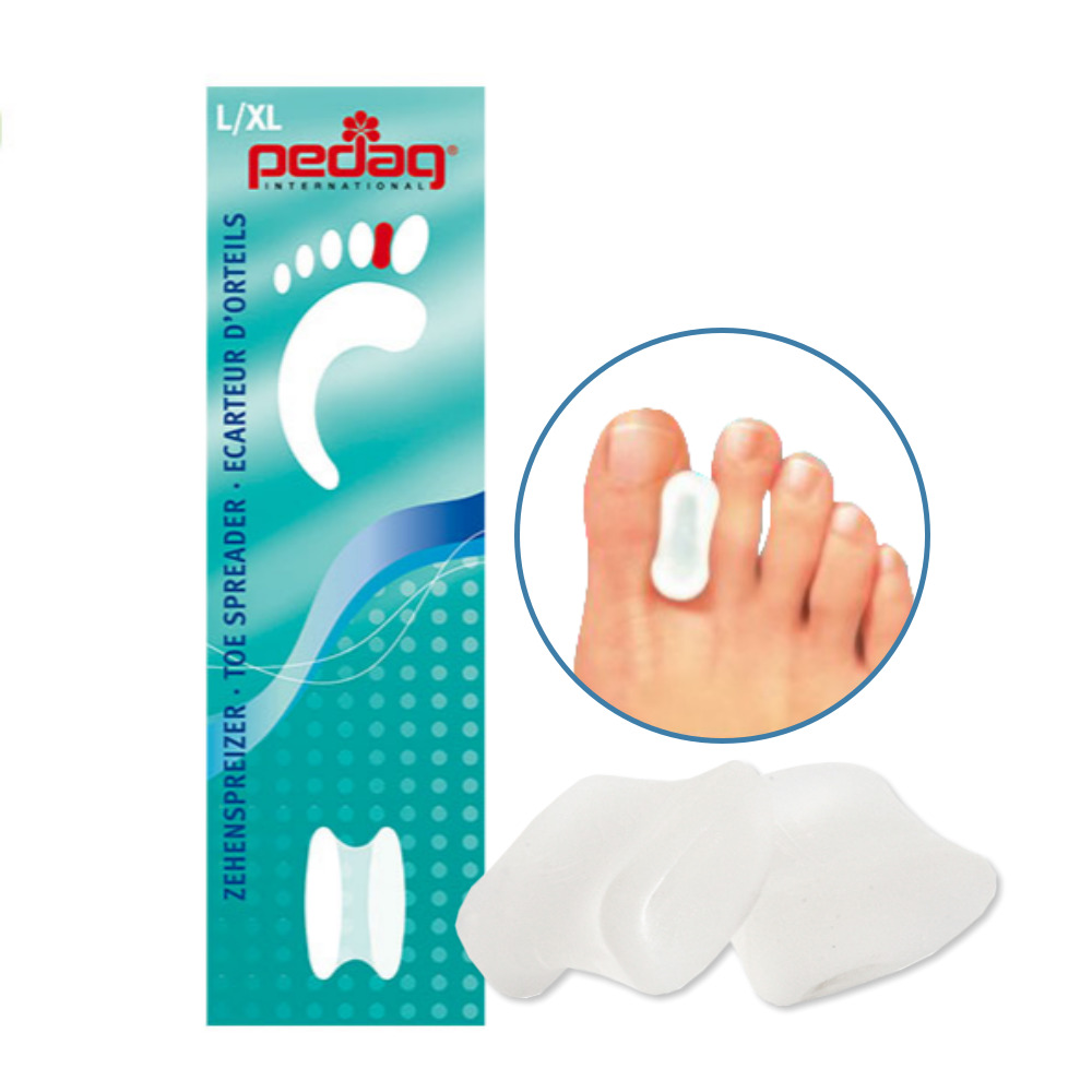 페닥 토 스프레더 젤 패드 2pcs / 엄지 발가락 휨 보호 벌리기 발가락링