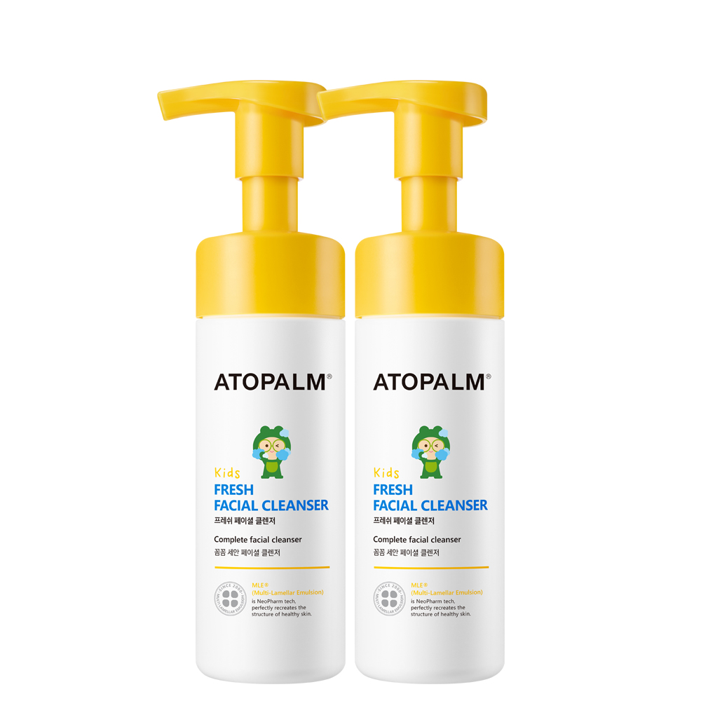 아토팜 어린이 프레쉬 페이셜 폼 클렌징 1+1 자외선 차단제 클렌징 가능 거품세안제 유아 아기 베이비