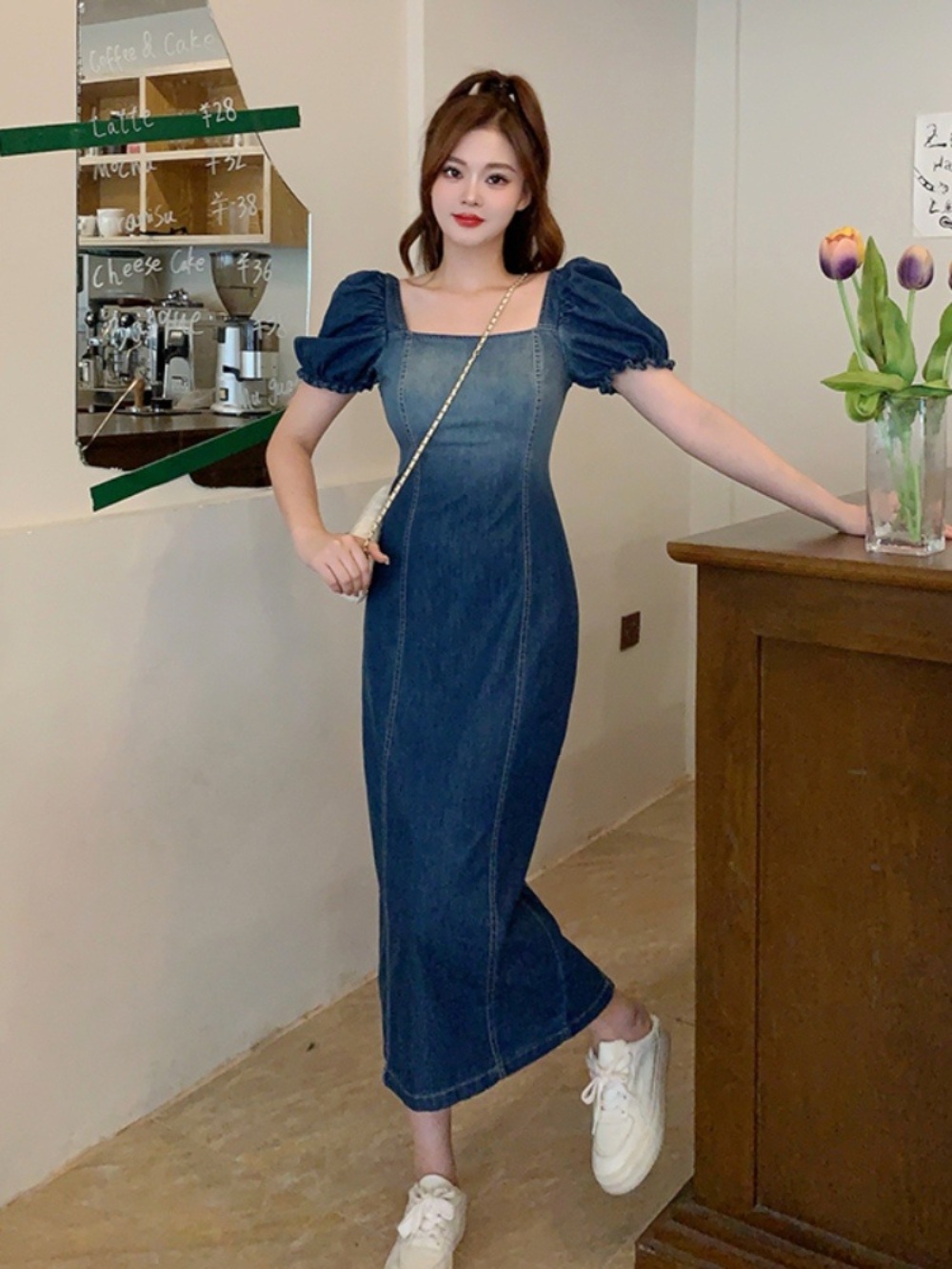 미녀와 순정남 임수향 박도라 임수향 원피스 데님 Y2K - 상세 이미지 4