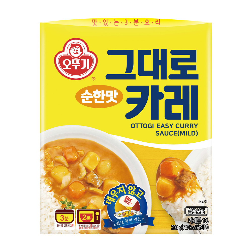 오뚜기 그대로카레 순한맛 200g - 상품 이미지