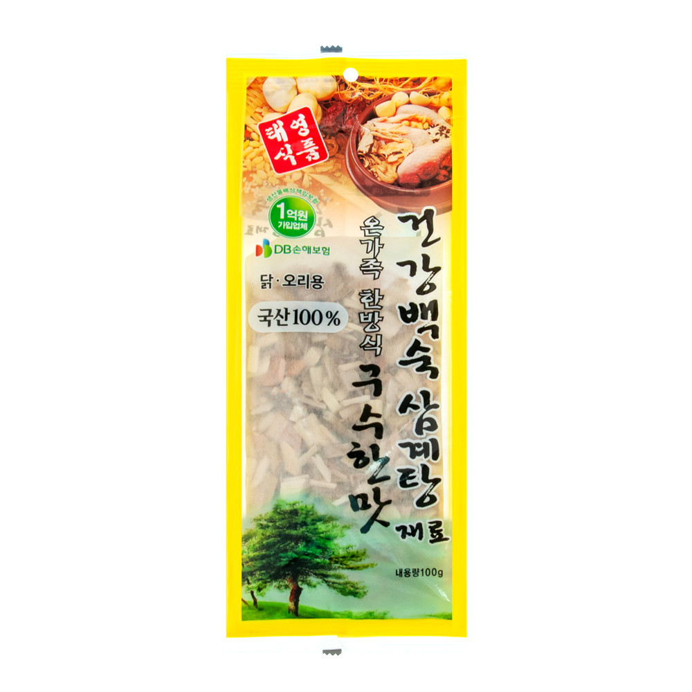 태영식품 건강백숙 삼계탕재료 구수한맛 100g : 태영식품