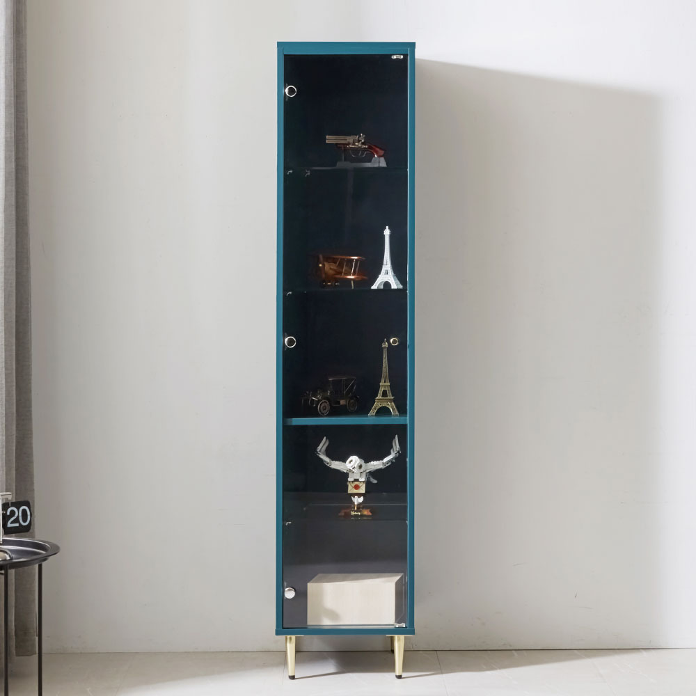 메이든 1800 유리도어 슬림 장식장