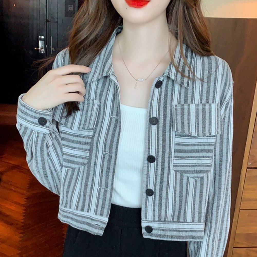 전참시 293회 채정안 스트라이프 자켓 캐주얼 봄 - 메인 이미지