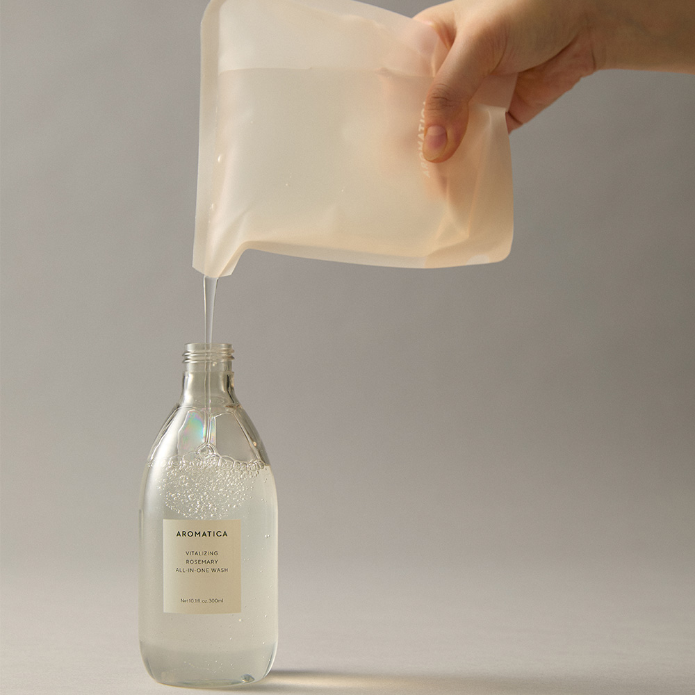 아로마티카 바이탈라이징 로즈마리 올인원 워시 300ML (리필) 바디 클렌져 샤워젤 - 상세 이미지 2