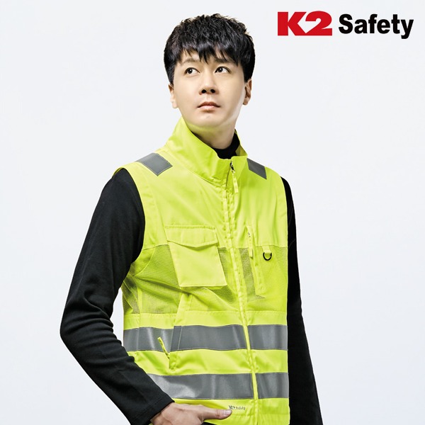 K2 세이프티 작업복 상의 안전 조끼 메쉬반사베스트R - 상품 이미지